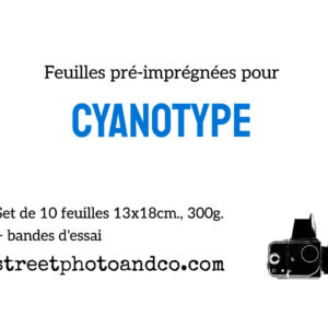 Feuilles pré-imprégnés pour cyanotype